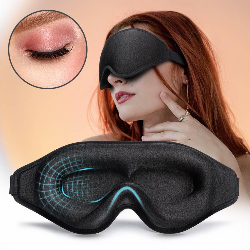 3D Natural Memory Foam Sleep Mask for Comfort - Lifestyle Haven