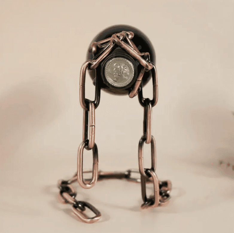 Magic Iron Chain Wine Bottle Holder - Lifestyle Haven