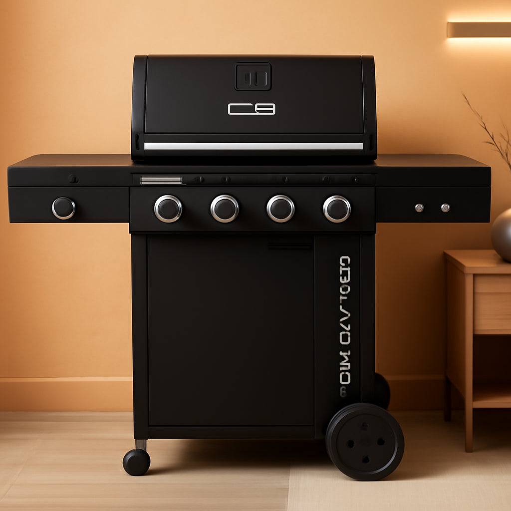 4 Burner Gas Grill Cabinet with Ample Storage Space