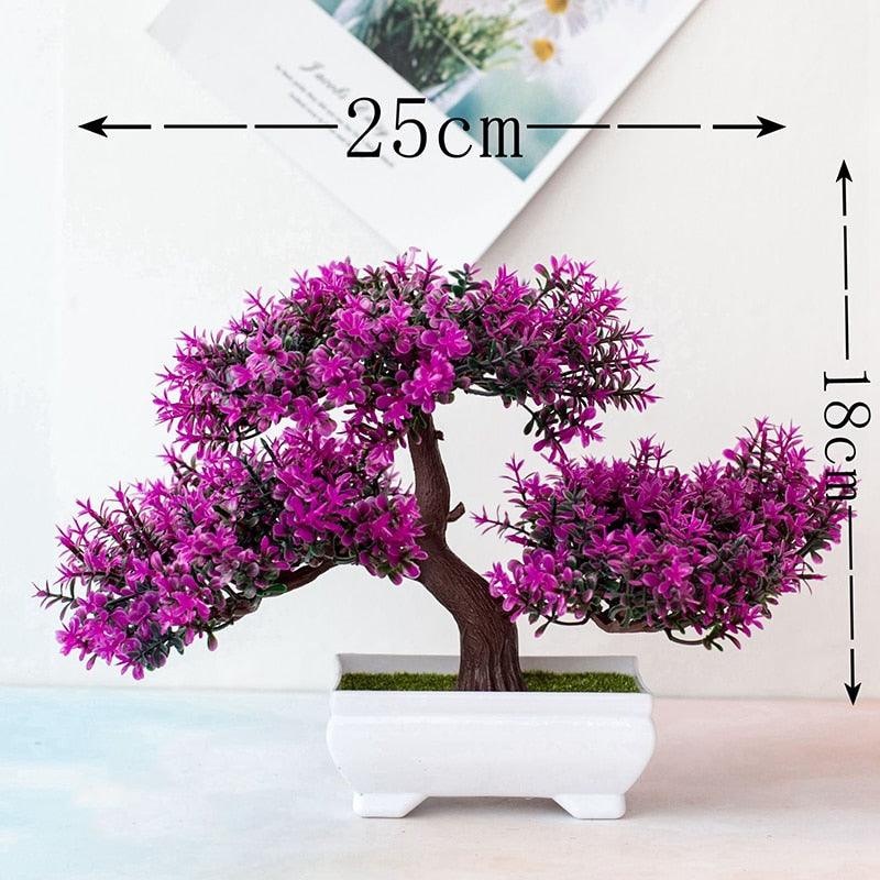 Fake Artificial Pot  Bonsai Potted Simulation Table Ornaments For Garden Party Hotel Office Decor Fake Flowers Arrangements for Home Decoration