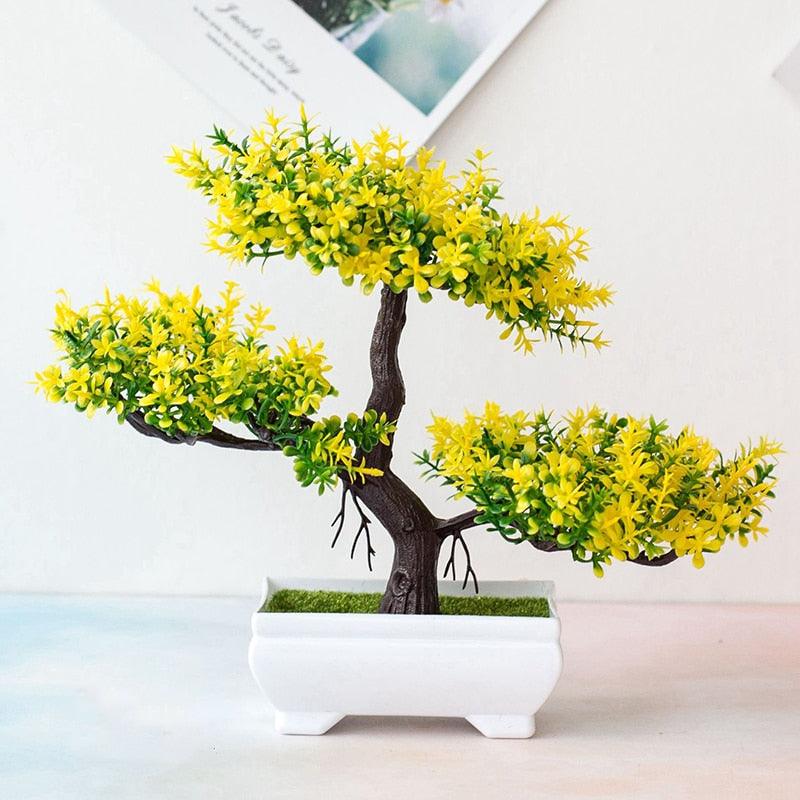 Fake Artificial Pot  Bonsai Potted Simulation Table Ornaments For Garden Party Hotel Office Decor Fake Flowers Arrangements for Home Decoration