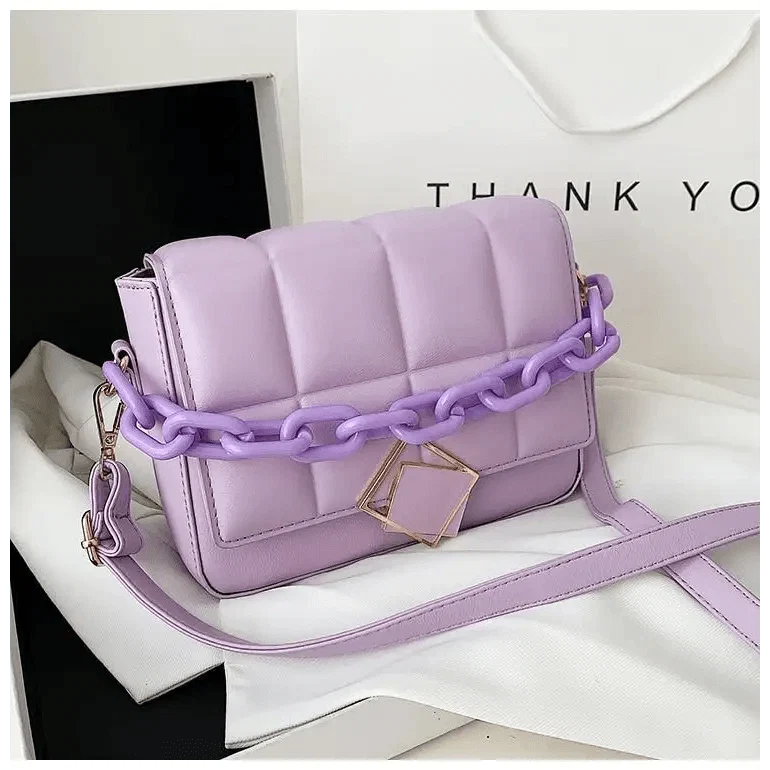 Fashionable Women's Bag Autumn Winter Female Literary Single-Shoulder Bag Chain Design Cross-Body Bag Trendy Women's Bag