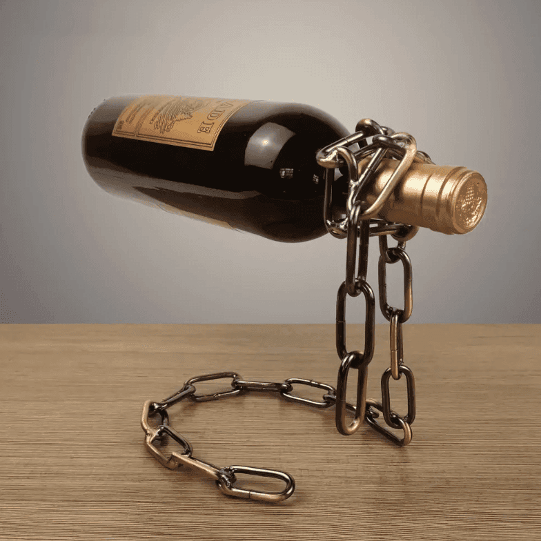 Magic Iron Chain Wine Bottle Holder - Lifestyle Haven