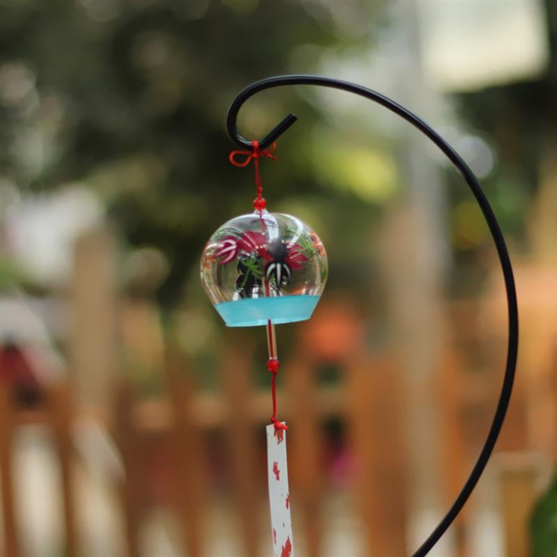 Glass Wind Chimes Japanese-Style Wind Chime Simple And Beautiful Label Pendnat Wind Bells Japanese Glass Wind Chime Handmade Pendants For Birthday Gift and Home Decors