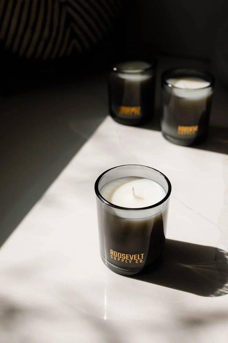 Grand Canyon Smoked Glass Soy Candle for Home