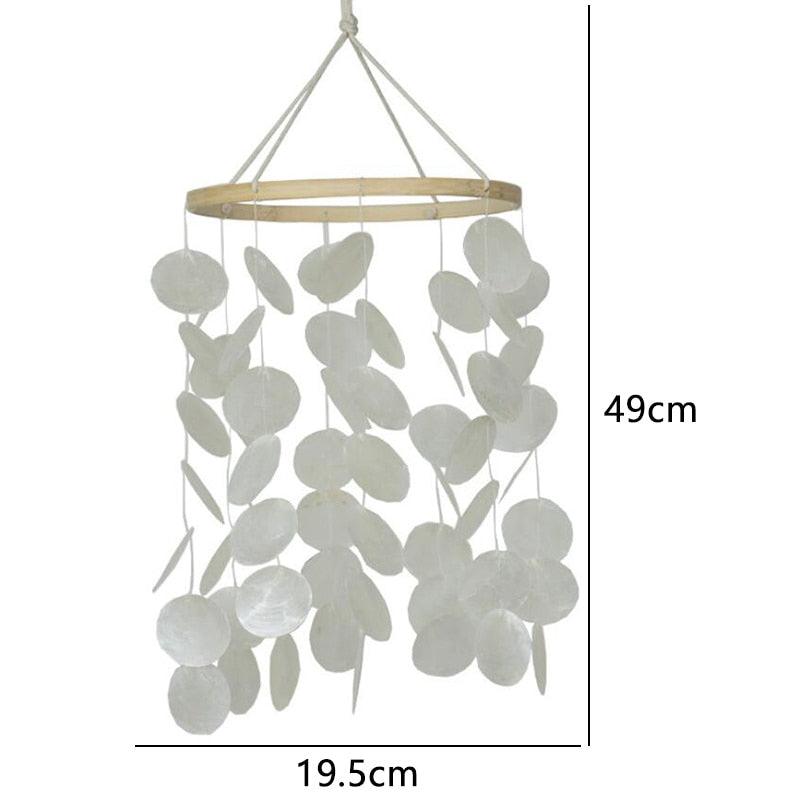 Home Shell Wind Chime Room Decoration Korean Decor Chimes Nordic Style Home Office Kids Room Nursery Decor Hanging Scandinavian Style Wind Chimes Wall Decor