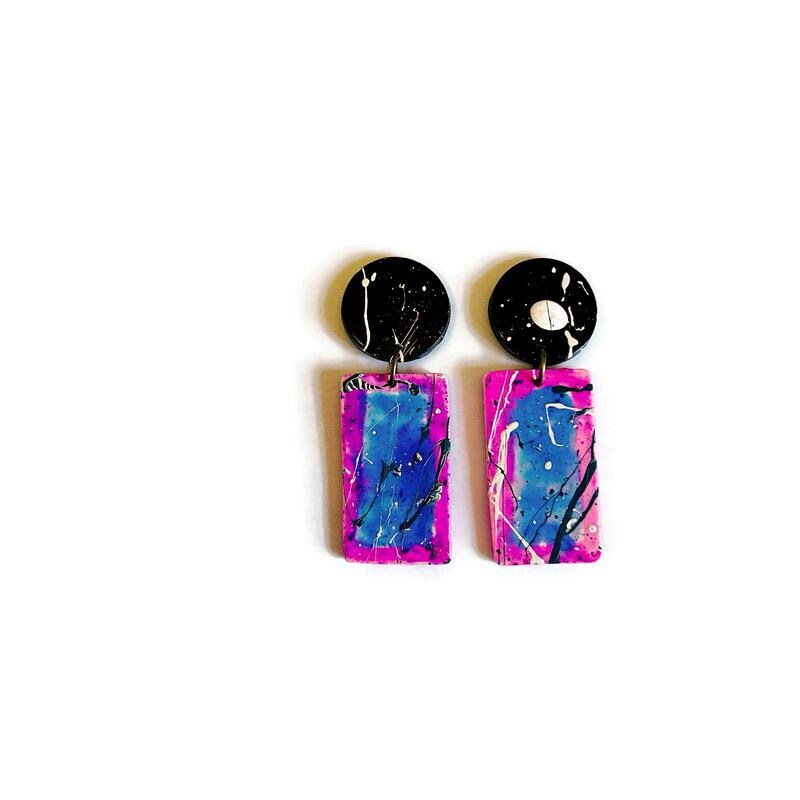 Beaded Jewelry Set | Polymer Clay Necklace & Earrings | Handmade in Canada