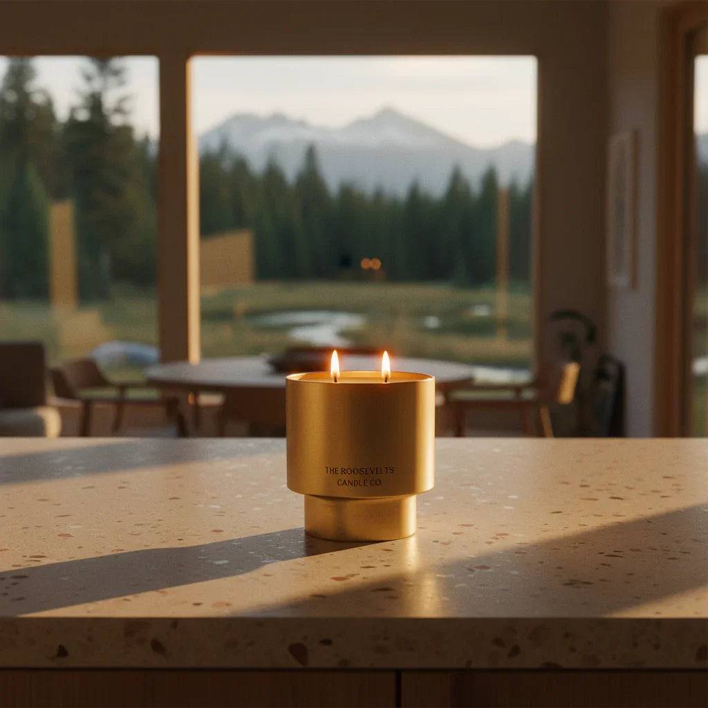 Jackson Hole, WY Soy Candle with Leather and Pine