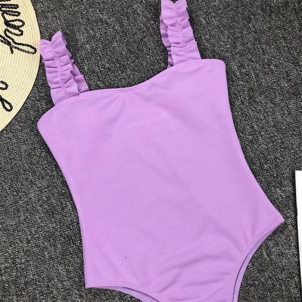 Luxury Black Female Swimsuit Vintage One Piece Ruffled Push Up Tummy Control Swimwear Halter One Piece Slimming Retro Swimsuit Women's Plus Size Push Up Bathing Suit Solid Red Swimwear Women Padded Bathing Suits