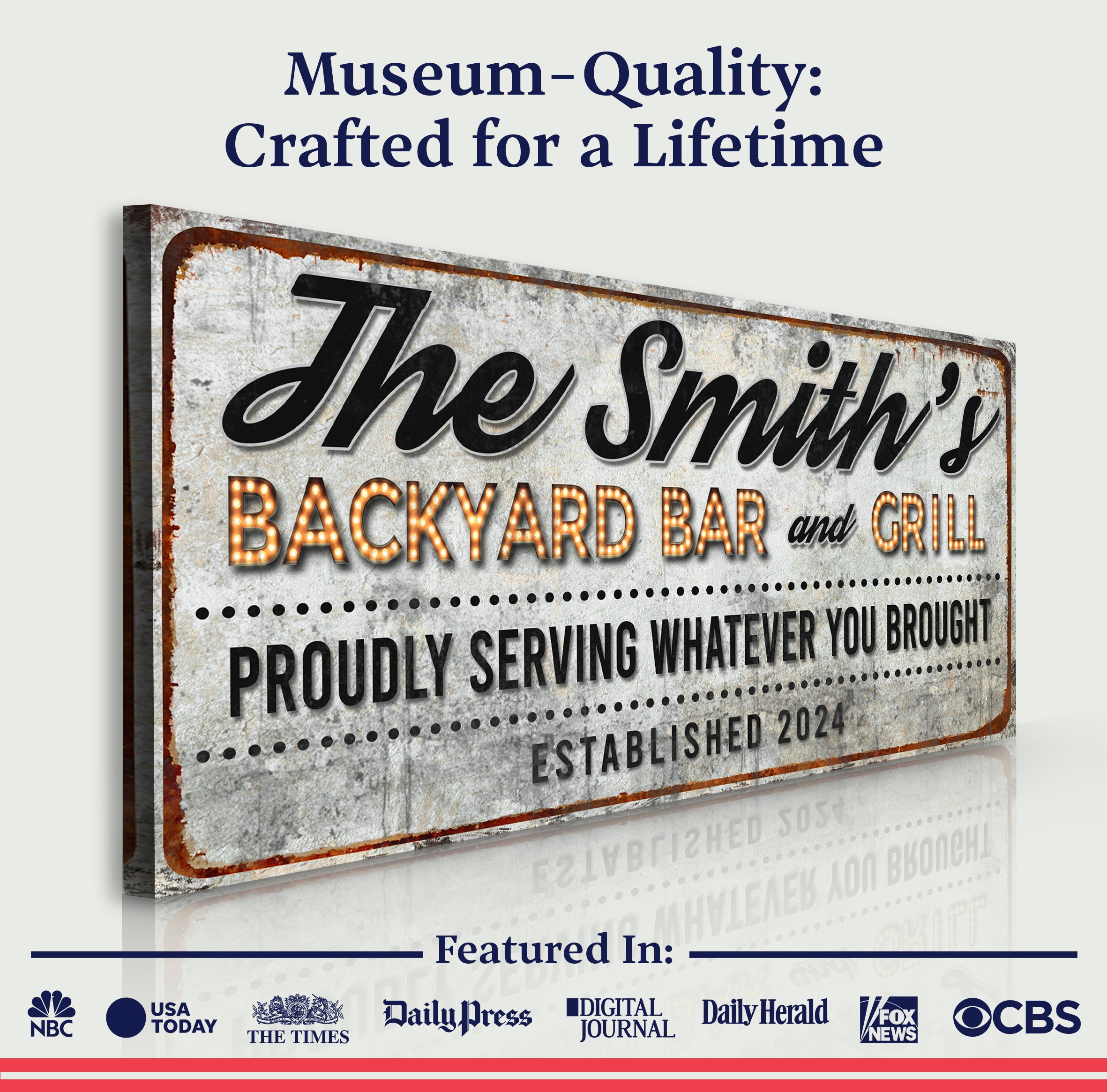 Backyard Bar & Grill Sign XX
