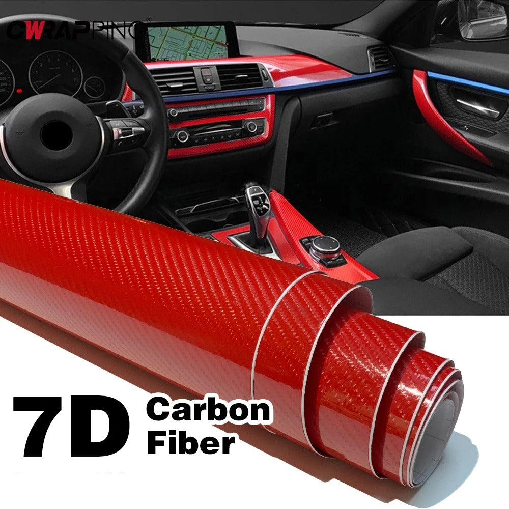 High Glossy 5D Carbon Fiber Wrapping Vinyl Film Motorcycle Wrap Vinyl Roll Tablet Stickers Decals Auto Accessories Wrapping Vinyl Film Motorcycle Tablet Car Styling High Gloss Carbon Fiber Automotive Vinyl Wrap Auto Accessories Car Styling
