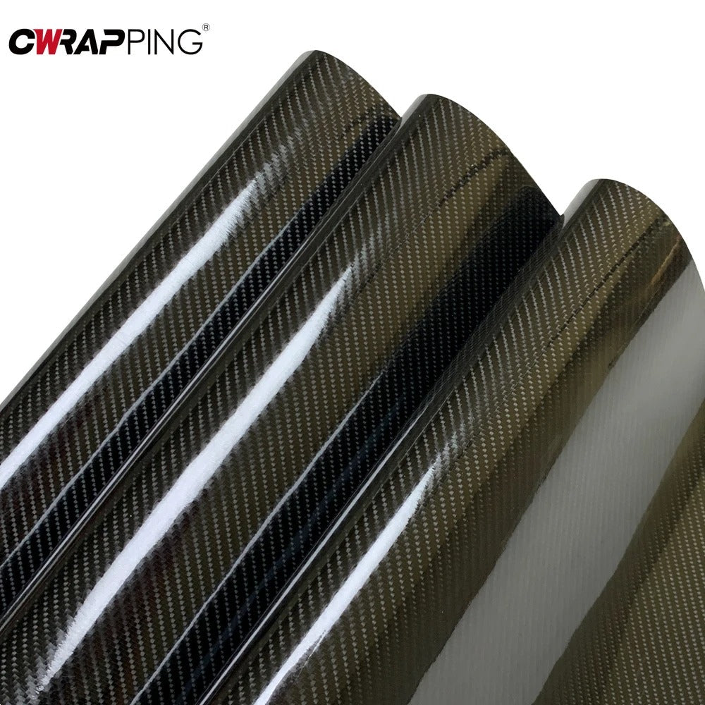 High Glossy 5D Carbon Fiber Wrapping Vinyl Film Motorcycle Wrap Vinyl Roll Tablet Stickers Decals Auto Accessories Wrapping Vinyl Film Motorcycle Tablet Car Styling High Gloss Carbon Fiber Automotive Vinyl Wrap Auto Accessories Car Styling