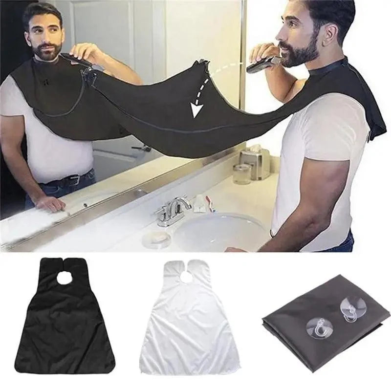 Man Practical Bathroom Waterproof Male Beard Hair Care Shave Portable Apron Mustache Cutting Repair Bib Household Cleaning Tools