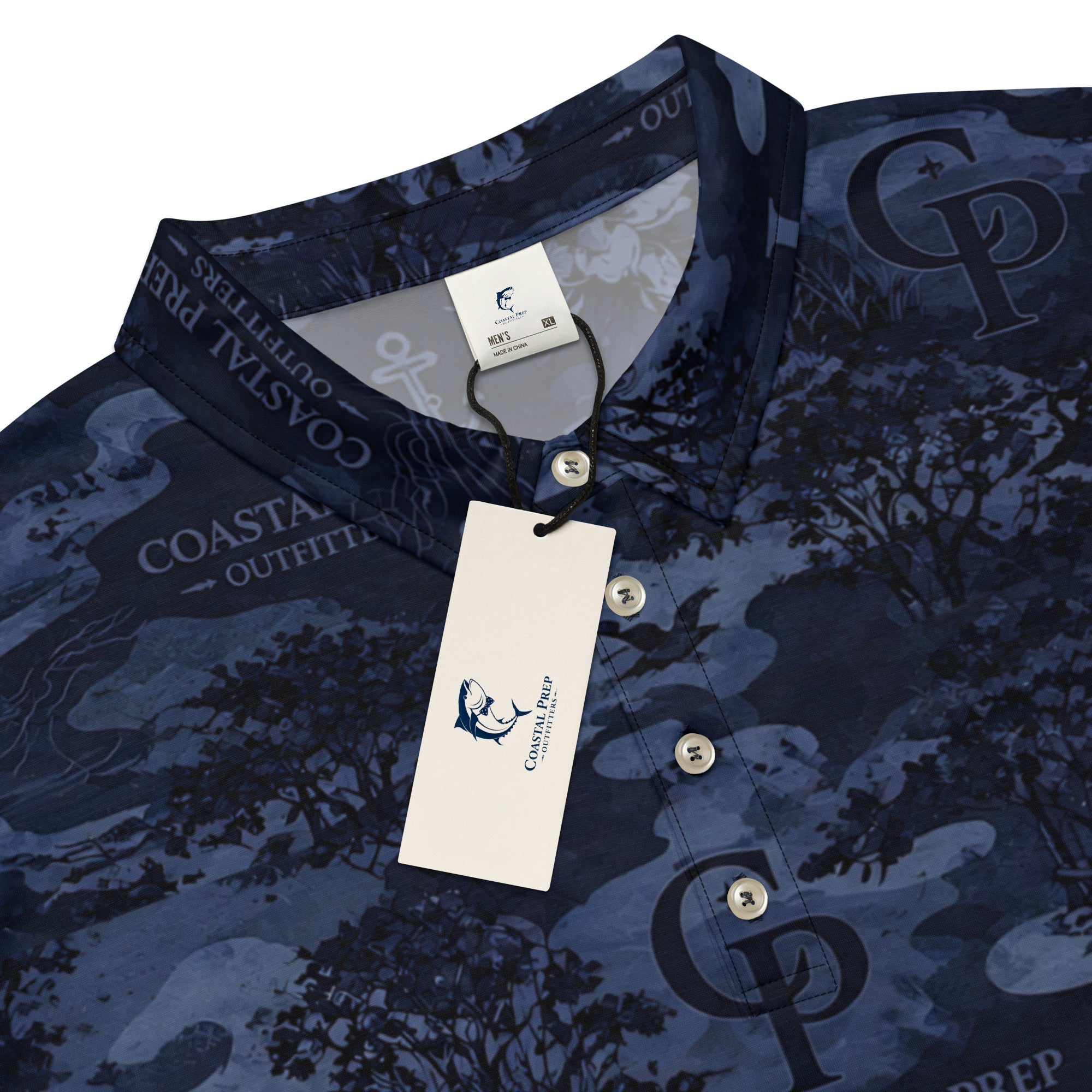 Coastal Prep Outfitters “Coastal Camo” Men’s slim fit polo