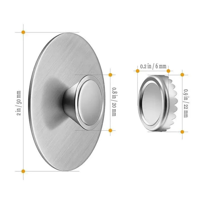 New 1PC Magnetic Soap Holder Tool Free Rustproof Sponge Holder Dish Holder Soap Dish For Bathroom Lavatory Home Soap Dish Suction Strongly Magnetic soap Holder Rustproof Stainless Soap Holder for Bathroom and Kitchen