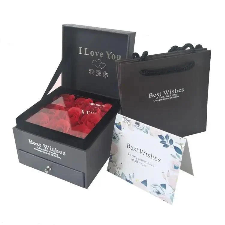 New Amazing Gift Boxes with Lids for Presents Jewelry Rose Box Christmas Present Women's Birthday Party Gift for Mom Girlfriend Gifts Bridesmaid gift Party favorite