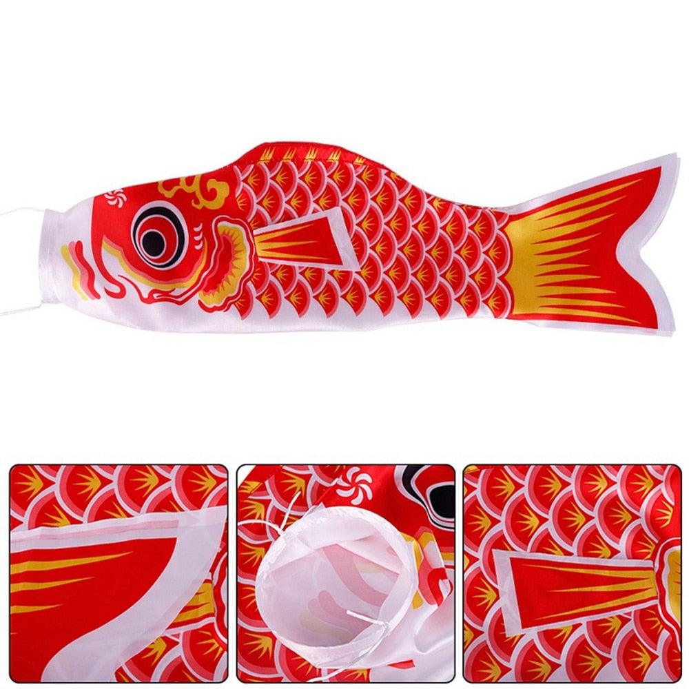 New Carp Wind Sock Flag Wind Chimes Home Outdoors Hanging Decorations Yard Hanging Décor For Room Gift Memorial Patio Garden