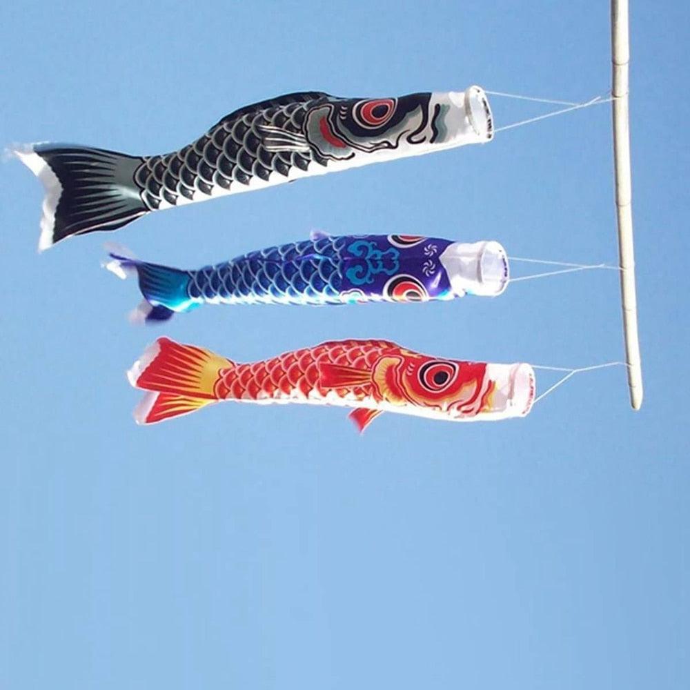 New Carp Wind Sock Flag Wind Chimes Home Outdoors Hanging Decorations Yard Hanging Décor For Room Gift Memorial Patio Garden