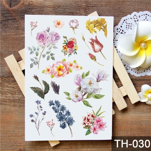 New Different Animals Waterproof Temporary Sticker Tattoo Cute Little Colorful Children Tattoos