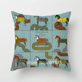 New Horse Cushion Cover Short Plus Luxury Horse Cotton Linen Decorative Pillowcase Cushion Decorative Pillows  Covers for Home Sofa Couch Car Bedrooms 45x45cm