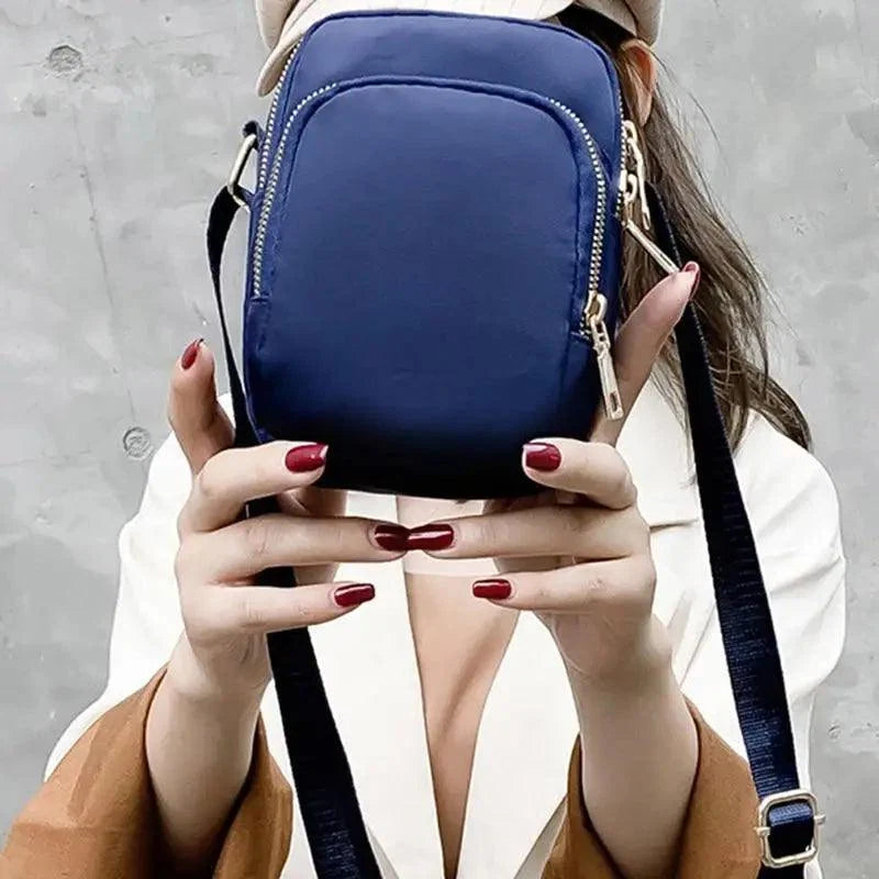 New Trendy Crossbody Zipper  Shoulder Bag For Ladies And Girls Multifunction Handbag Wrist Purse For Females
