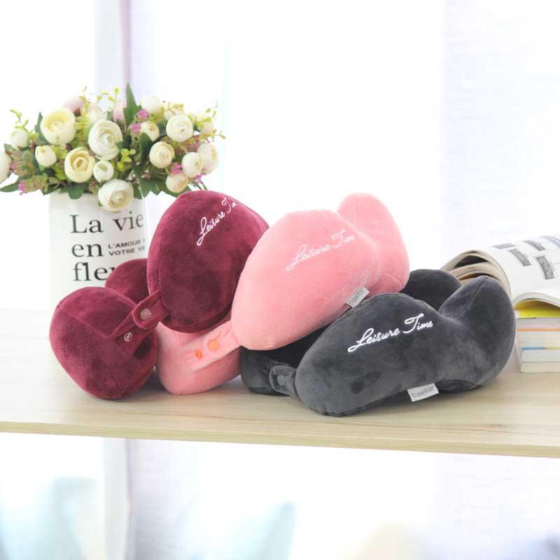 Outdoor Neck Support Pillow Headrest Travel Folding Slow Rebound Journey Trip Cushion Memory Foam Travel Pillow Neck Pillow, Ideal for Airplane Travel Comfortable Lightweight Improved Support Design Machine Washable Cover Must Have Travel Accessories