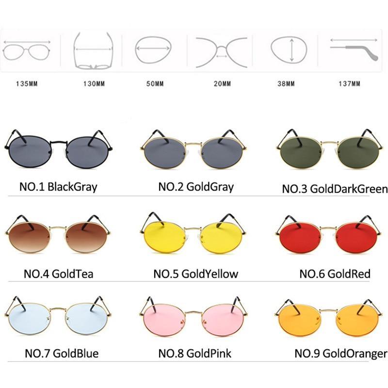 Oval Sunglasses Vintage Retro Sunglasses Designer Glasses for Women Men Oval Shape Sunglasses For Women/Men  Popular Luxury Round Shape  Sunglasses