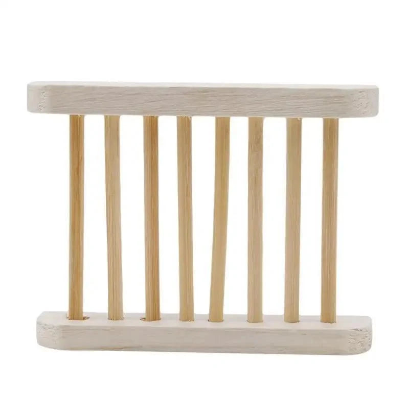Portable Soap Dishes Natural Wood Soap Tray Holder Dish Storage Bath Shower Plate Home Bathroom Wash Soap Holder Home Bamboo Wood Soap Holder Bathroom Wooden Soap Case Hand Craft Bathtub Shower Dish Accessories