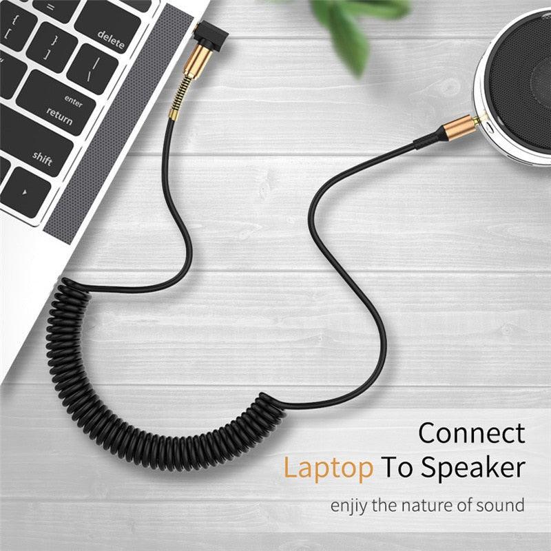 Premium Quality 3.5mm Audio AUX Cable Jack For Speake Car Headphones Mobile