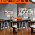 Upgrade Your 'Bar & Grill' (Style 2) Canvas To 24x48 Inches