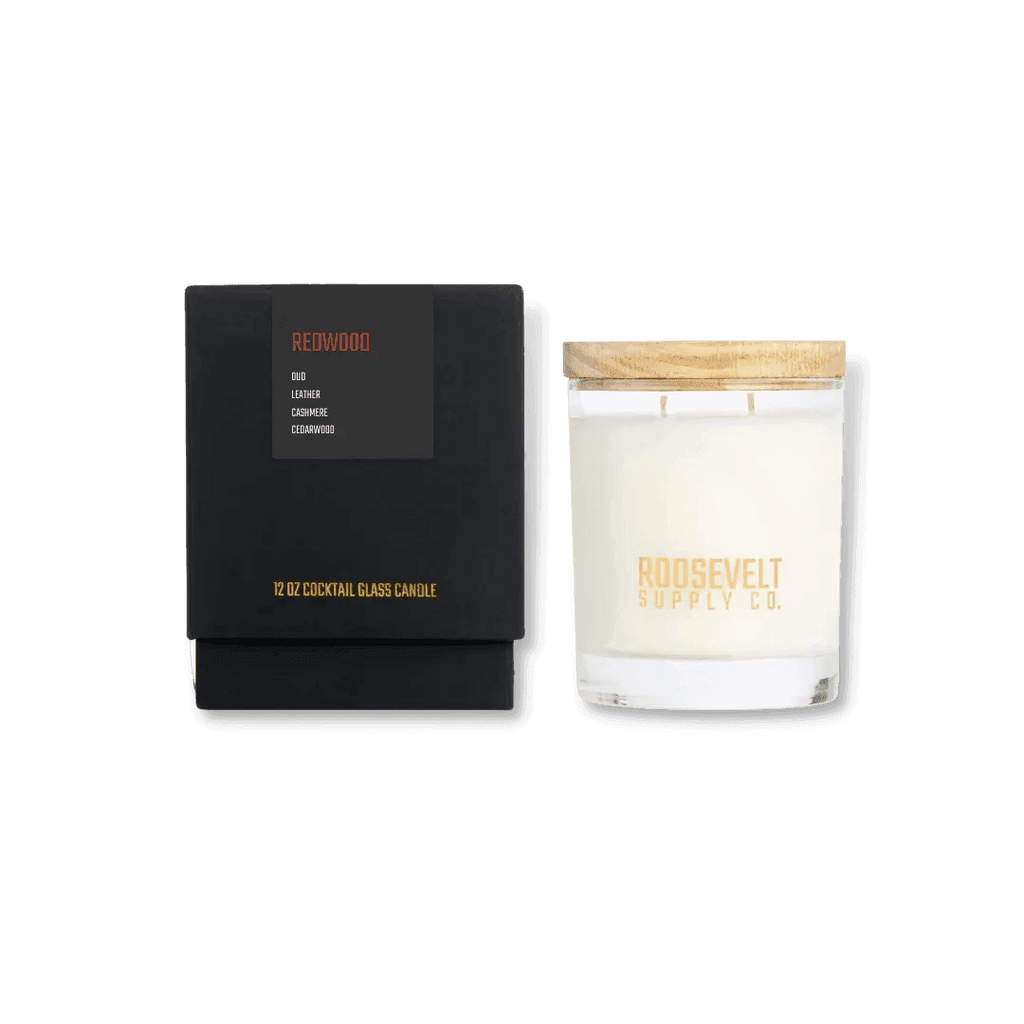 Redwood Candle - Cashmere, Leather, Oud, Cedar Scent