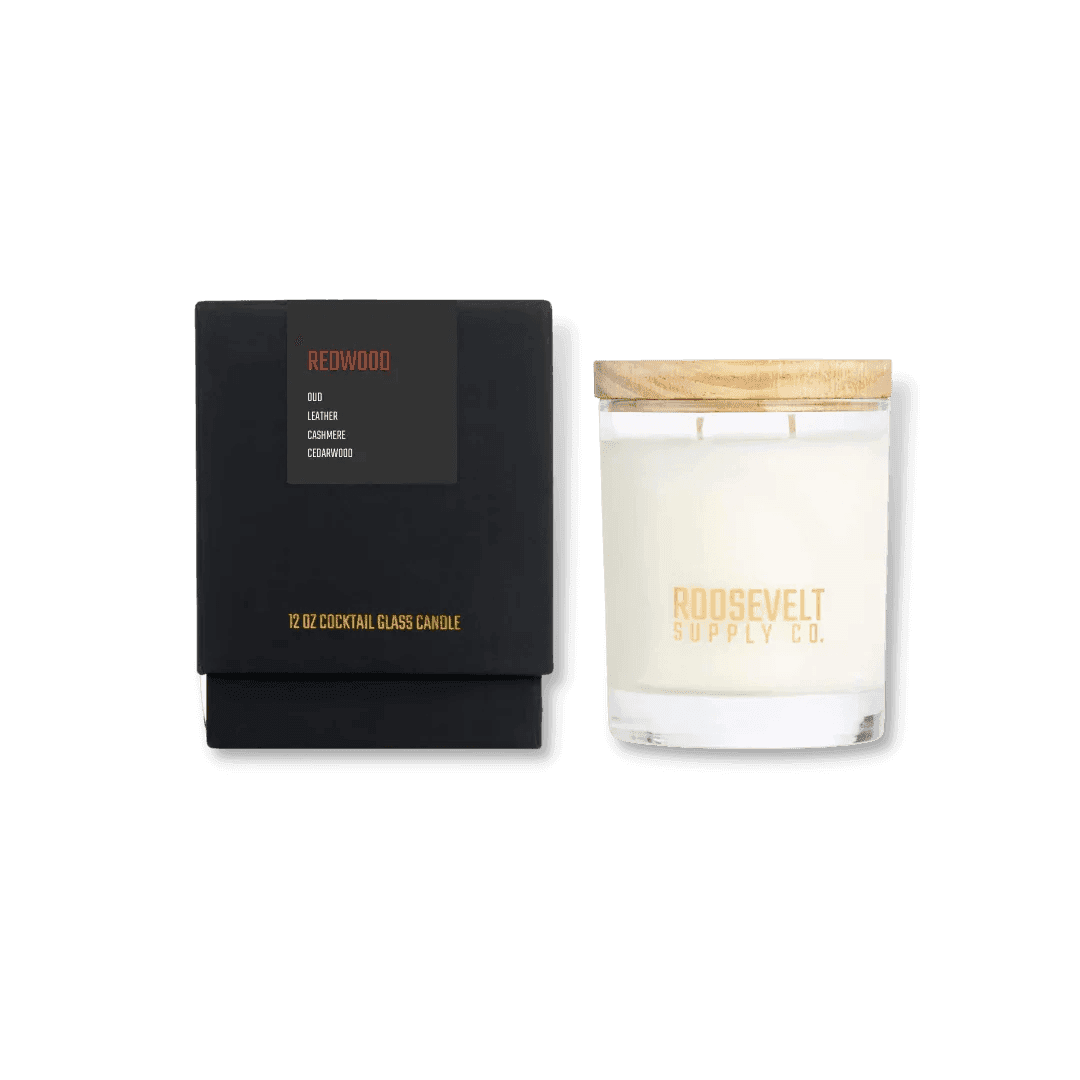 Redwood Candle - Cashmere, Leather, Oud, Cedar Scent