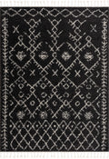 Thetford Black Berber Shag Rug for Home Decor