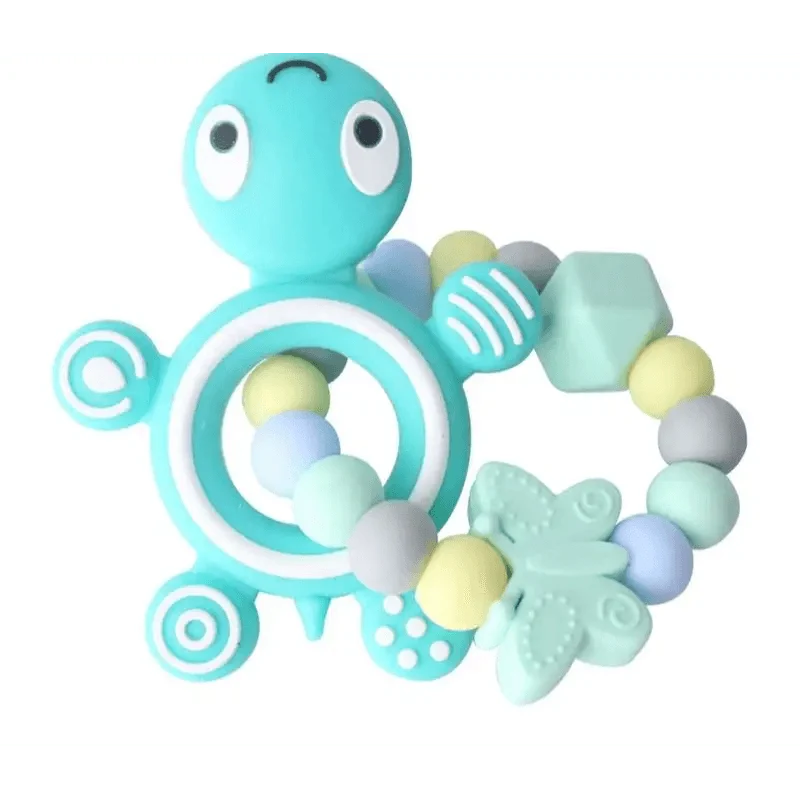 Silicone Baby Teethers Turtle 1PC Food Grade Animal Silicone Tiny Rod Children's Goods Nurse Gift Baby Teether Toys Bite Bites