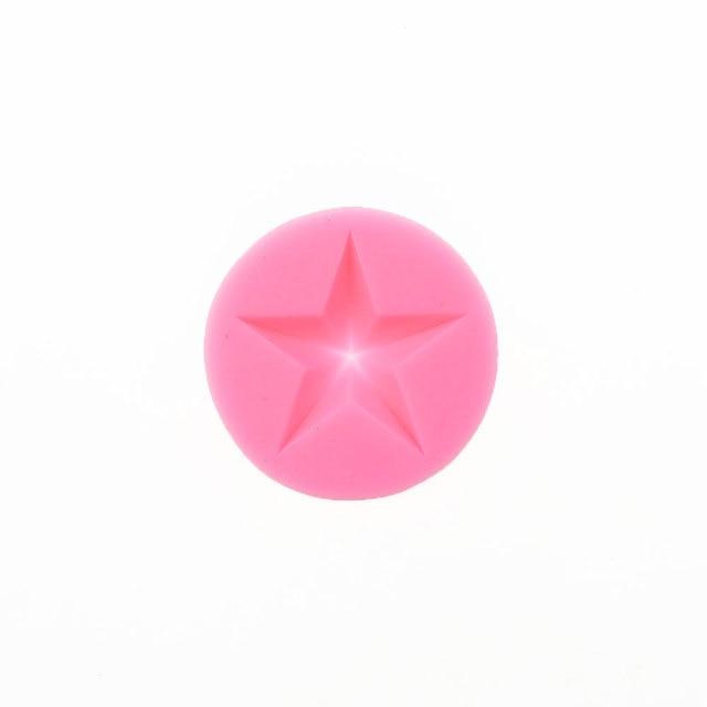 Silicone Five-pointed Star Silicone Molds Fondant Cakes Chocolate Dessert Lace Decor Tools Pastry Baking Tools Star Silicone Fondant Mold Chocolate Mold For Candy Mold Cupcake Topper Cake Crafting Projects