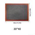 Silicone Grill Mat 30X40cm Baking Mat Breathable BBQ Cookie Bread Mat Oven Microwave High Temperature Baking Kitchen Tools  Silicone Baking Mat Sheet Non-Slip Washable Reusable Baking Mat Washable Reusable Non-Stick Mat Liner For BBQ Black Mat For BBQ