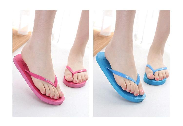 Simple Colors Comfortable Slippers Flip Flop Women Summer Fashion Casual Non-Slip Couple Flip Flops Breathable Beach Flip Flops For Women Summer Beach Slide Sandals