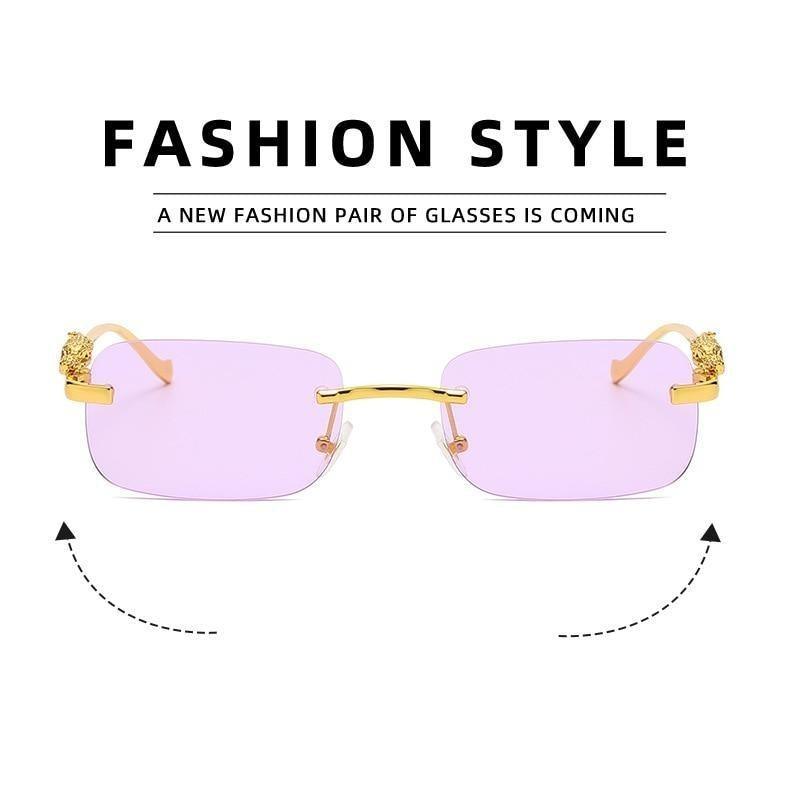 Simple Design Stylish Fashionable Sunglasses Vintage Square Shape Sunglasses For Women & Men New Luxury Design Popular Travel Driving Metal Frame Sun Glasses Anti Blue Light Summer Eyeglasses