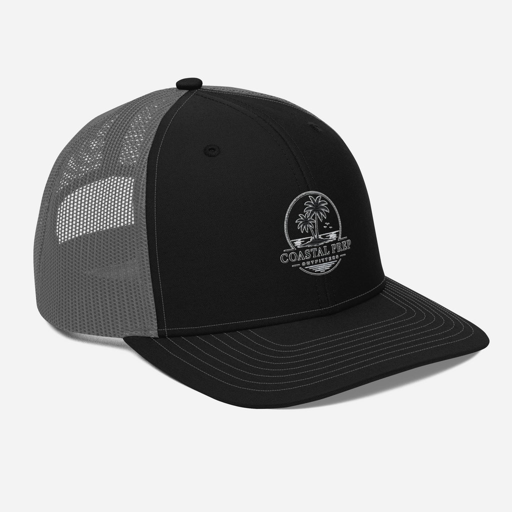 Richardson 112 Palm Sunset Trucker Hat | Coastal Prep Outfitters Mesh Snapback