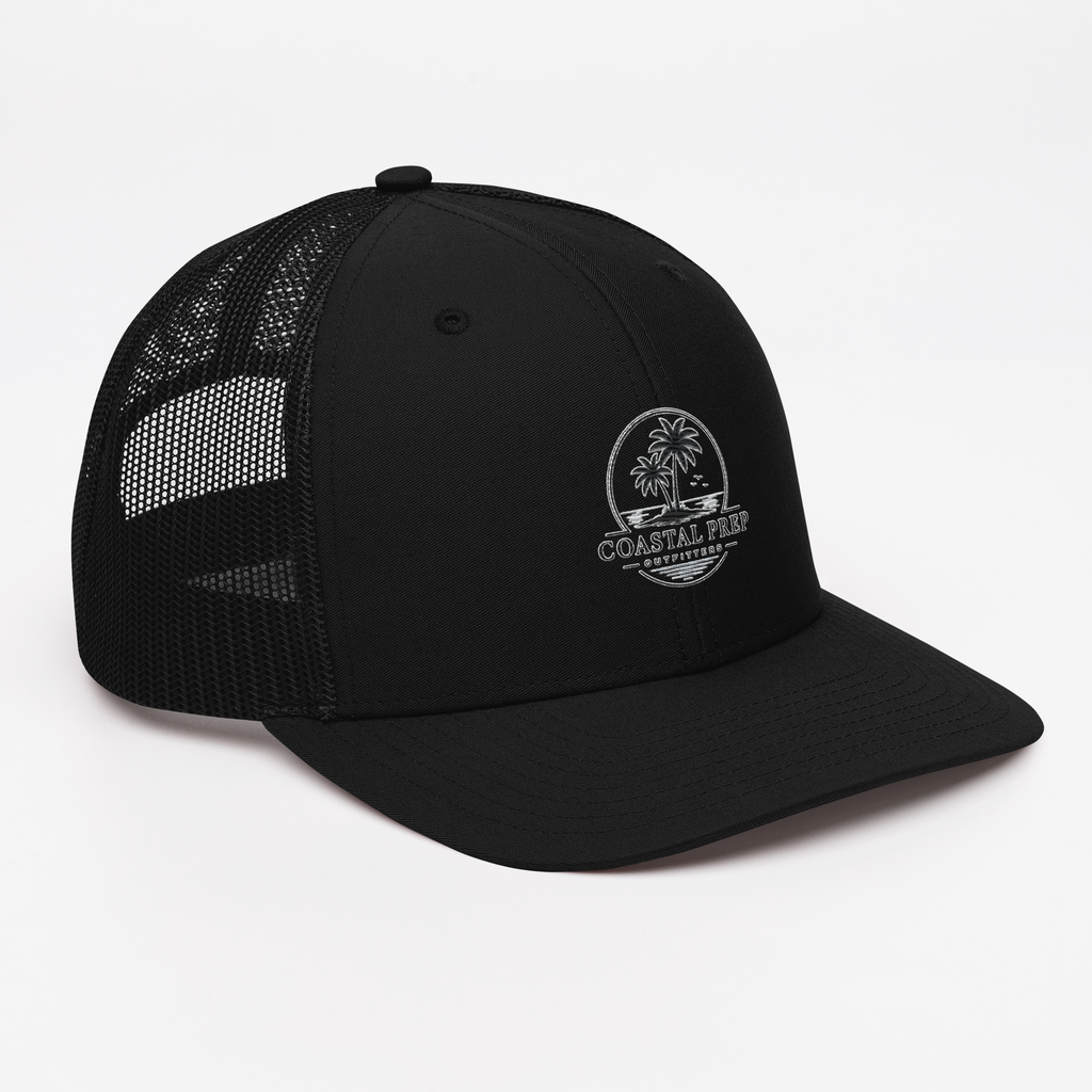 Richardson 112 Palm Sunset Trucker Hat | Coastal Prep Outfitters Mesh Snapback