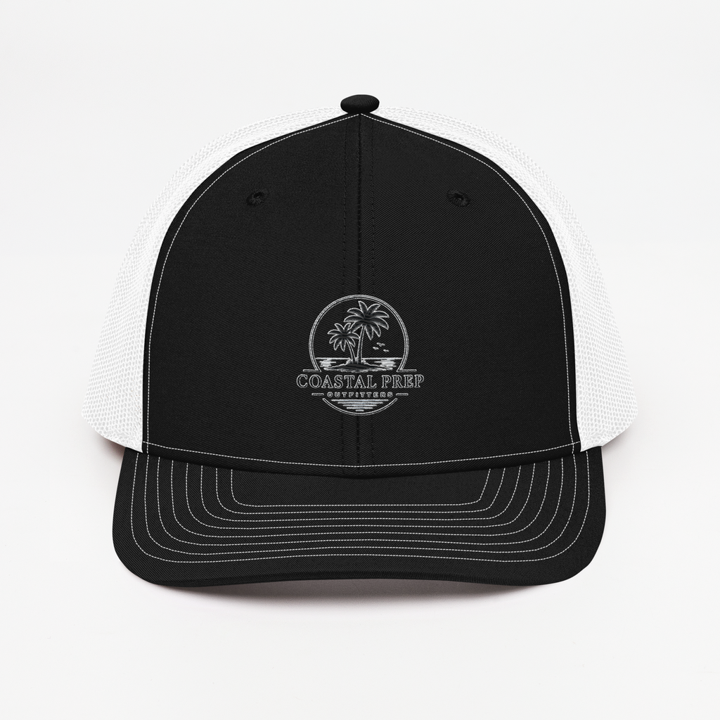 Richardson 112 Palm Sunset Trucker Hat | Coastal Prep Outfitters Mesh Snapback