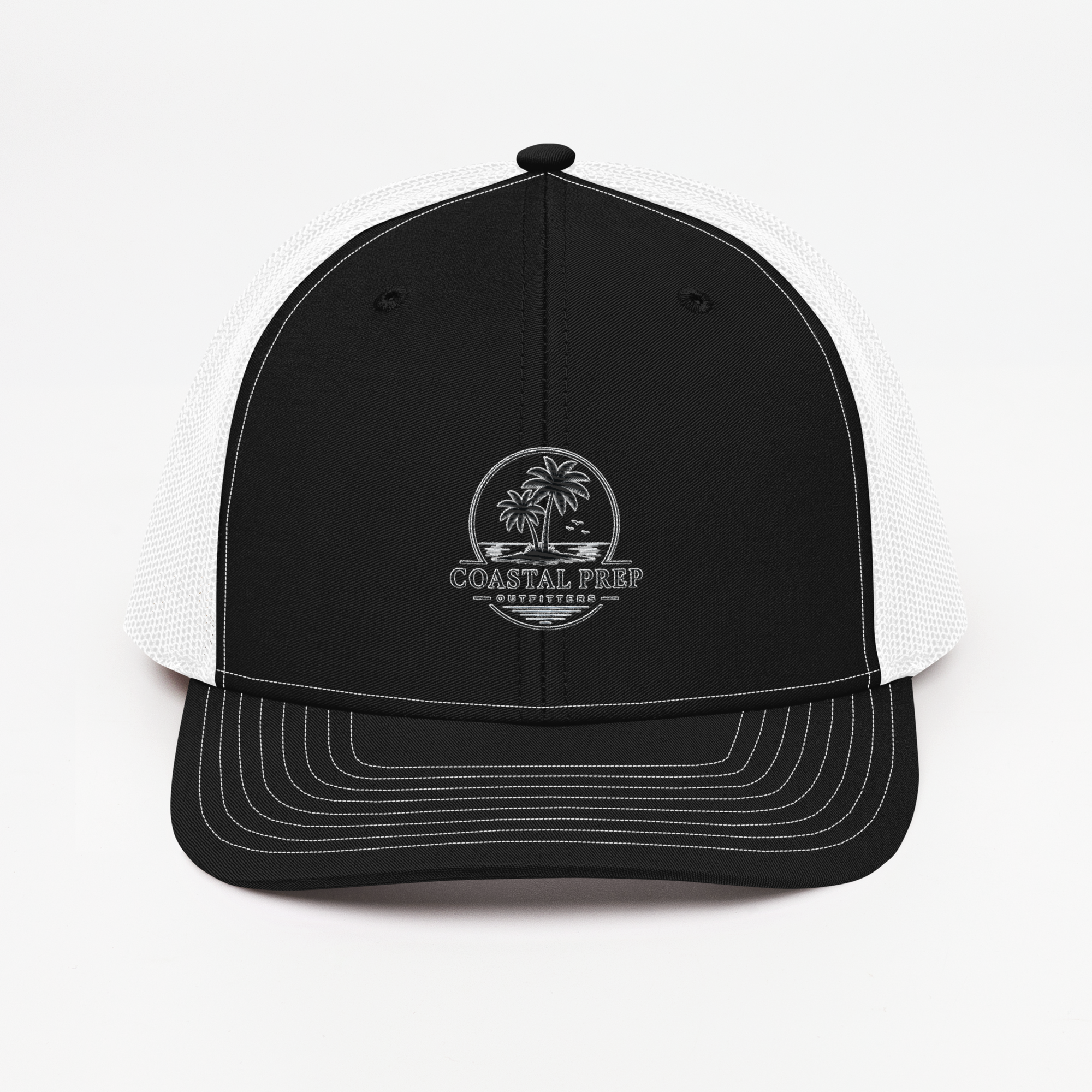 Richardson 112 Palm Sunset Trucker Hat | Coastal Prep Outfitters Mesh Snapback