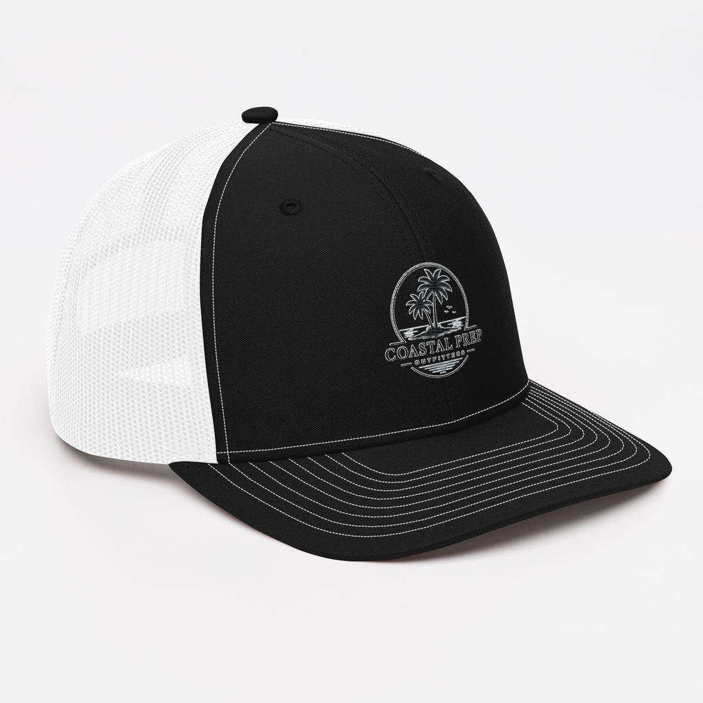 Richardson 112 Palm Sunset Trucker Hat | Coastal Prep Outfitters Mesh Snapback