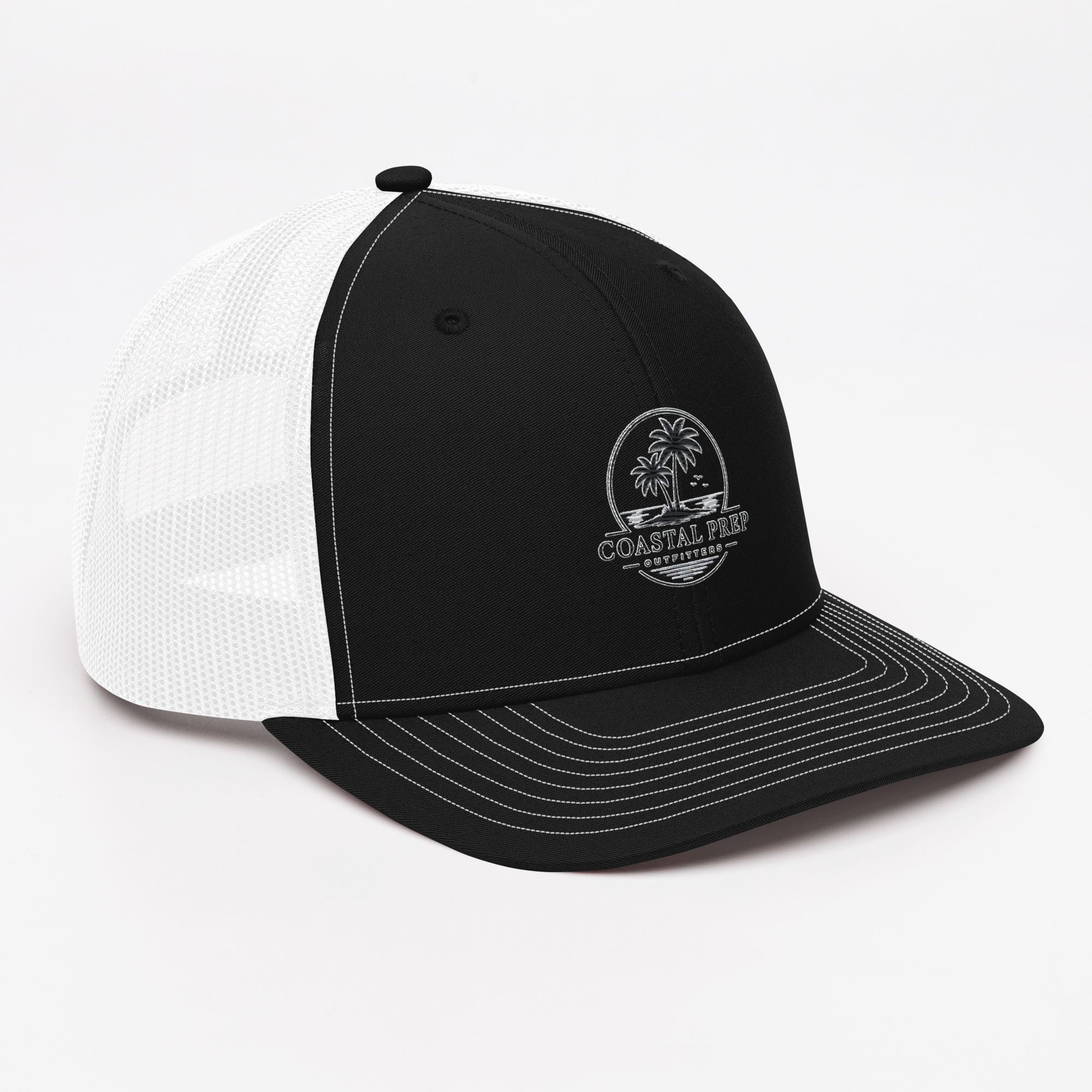 Richardson 112 Palm Sunset Trucker Hat | Coastal Prep Outfitters Mesh Snapback