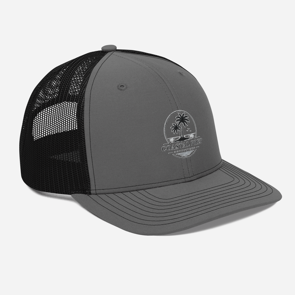 Richardson 112 Palm Sunset Trucker Hat | Coastal Prep Outfitters Mesh Snapback