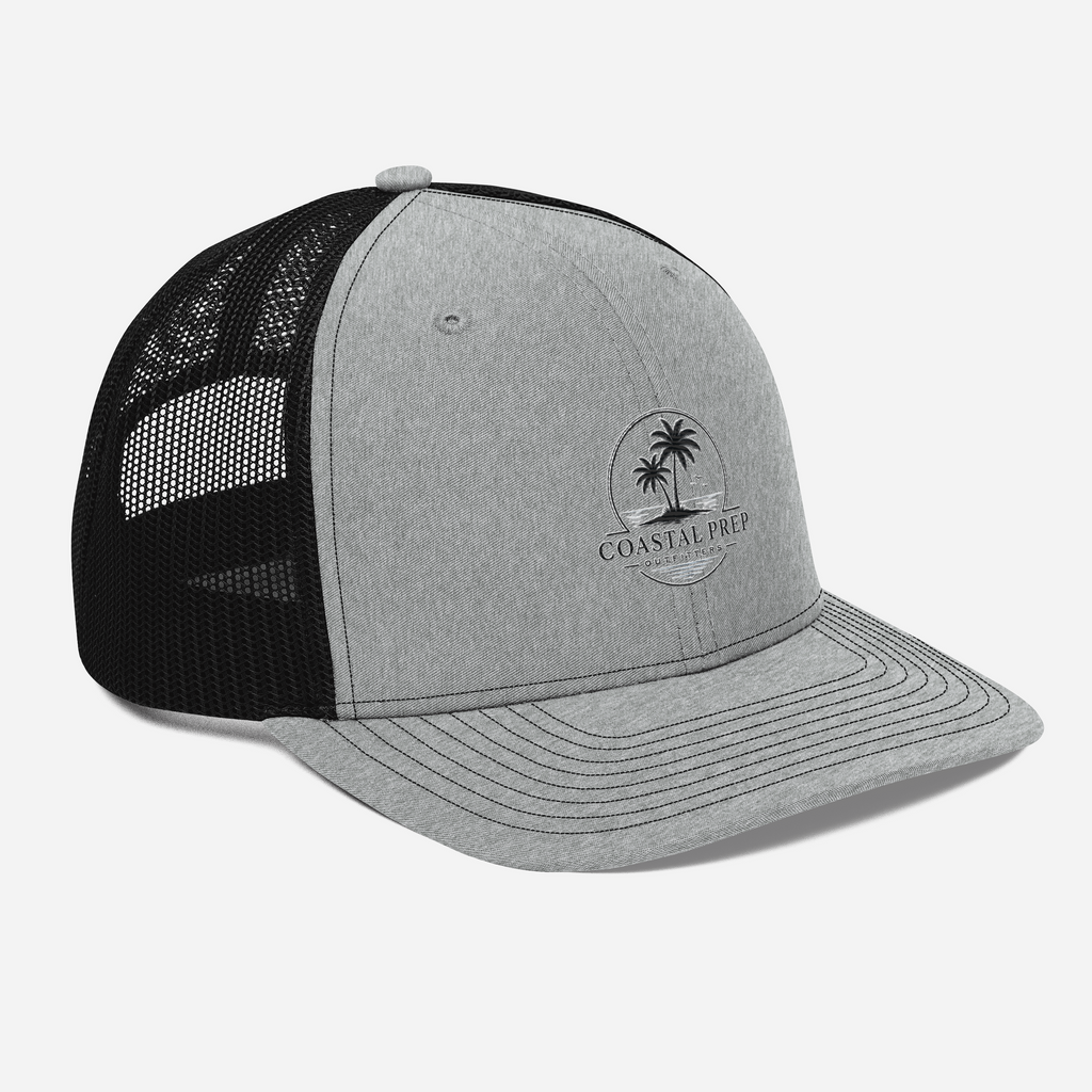 Richardson 112 Palm Sunset Trucker Hat | Coastal Prep Outfitters Mesh Snapback
