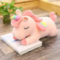 Soft And Cute 30CM Unicorn Action Figure Plush Toy Huggable Bear Doll Girl Sleeping Long Pillow Cute For Girl's Bed