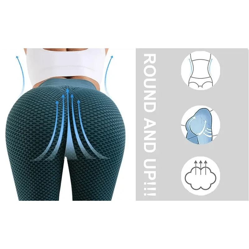 Sport Women Fitness Tight High Waist Push Up Breathable Leggings Fitness Gym Yoga Girls Pants For Sports