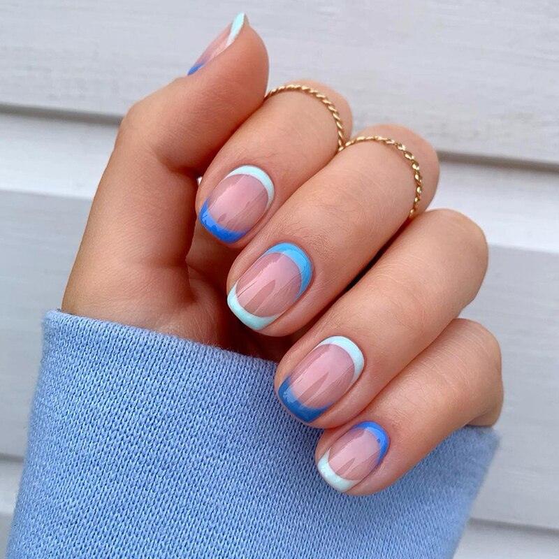 Stylish Blue Womens Nail Gel Polish Permanent UV Gel Popular High Quality Colorful Nail Polish Gel For Girls