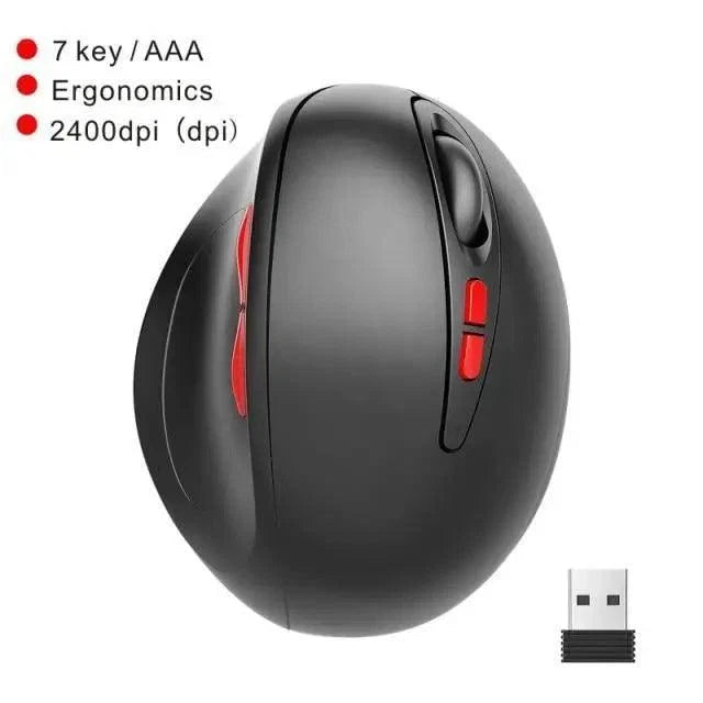 Stylish Wireless Gaming Mouse Vertical Ergonomic Rechargeable Gamer Mouse  Classic USB 7 Key Magic Mouse For PC Laptop Notebook Computer Desktop